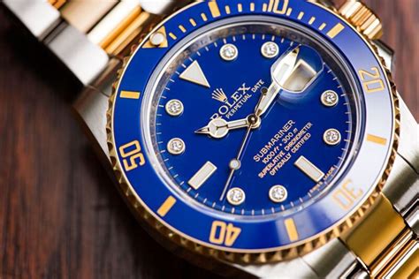 rolex blue gold sub|3 Blue Submariners That Will Blow Your Mind .